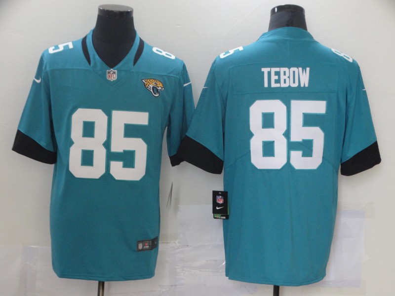 Men Jacksonville Jaguars #85 Tebow Green Nike Vapor Untouchable Limited 2021 NFL Jersey->jacksonville jaguars->NFL Jersey